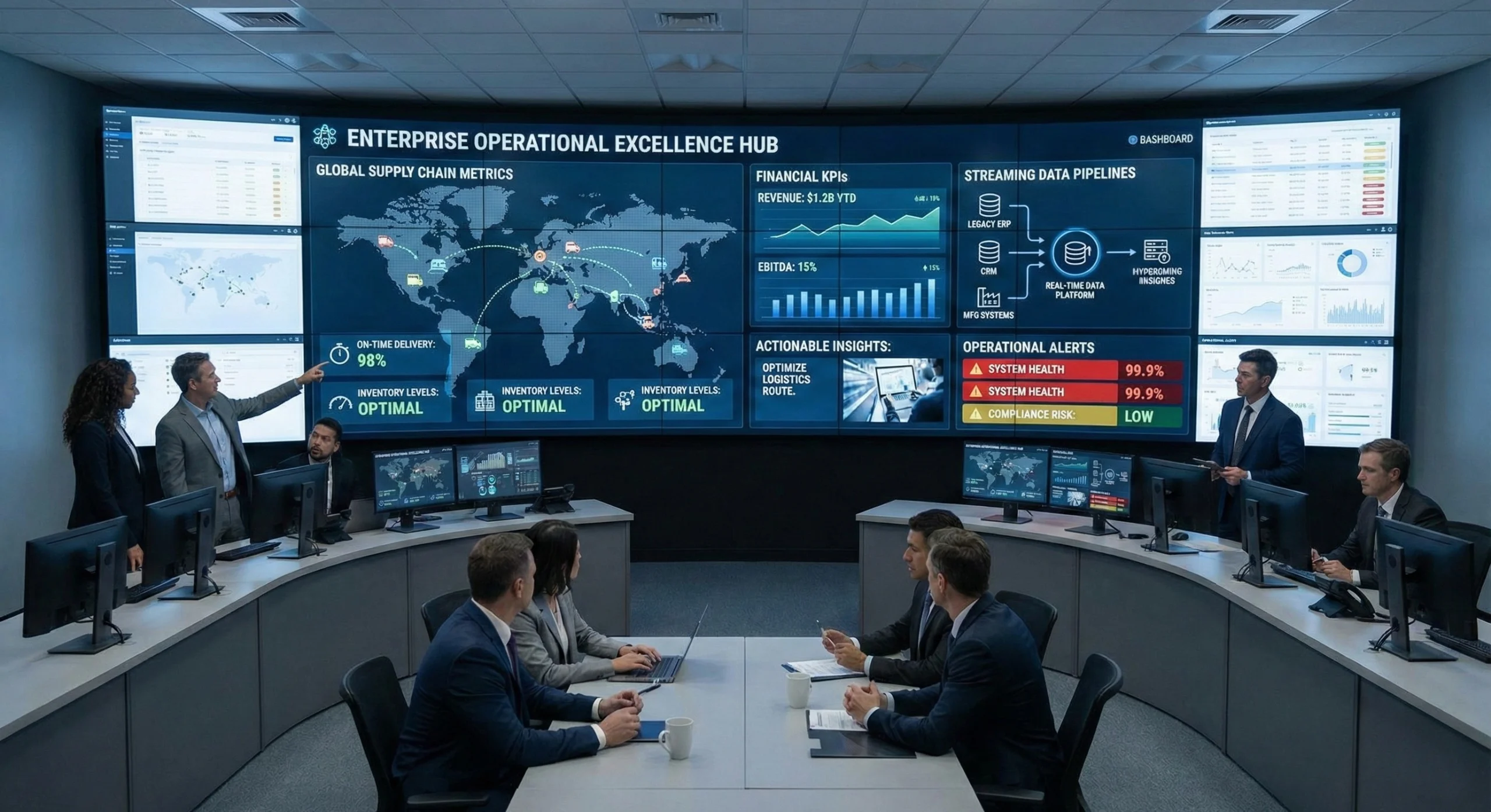 Enterprise data engineering for real-time decision making