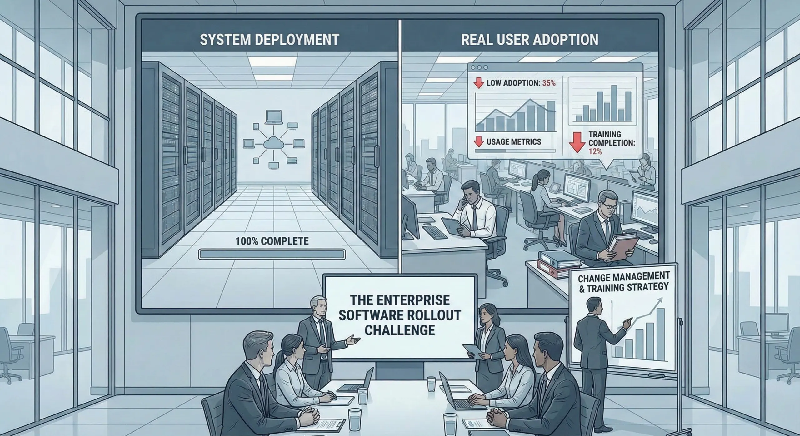 Enterprise software adoption improvement strategies