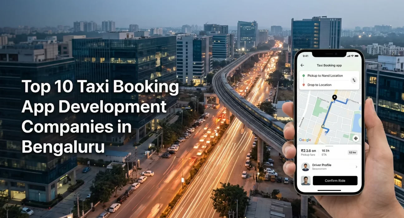 Top taxi booking app development companies in Bengaluru building ride-hailing and cab booking apps