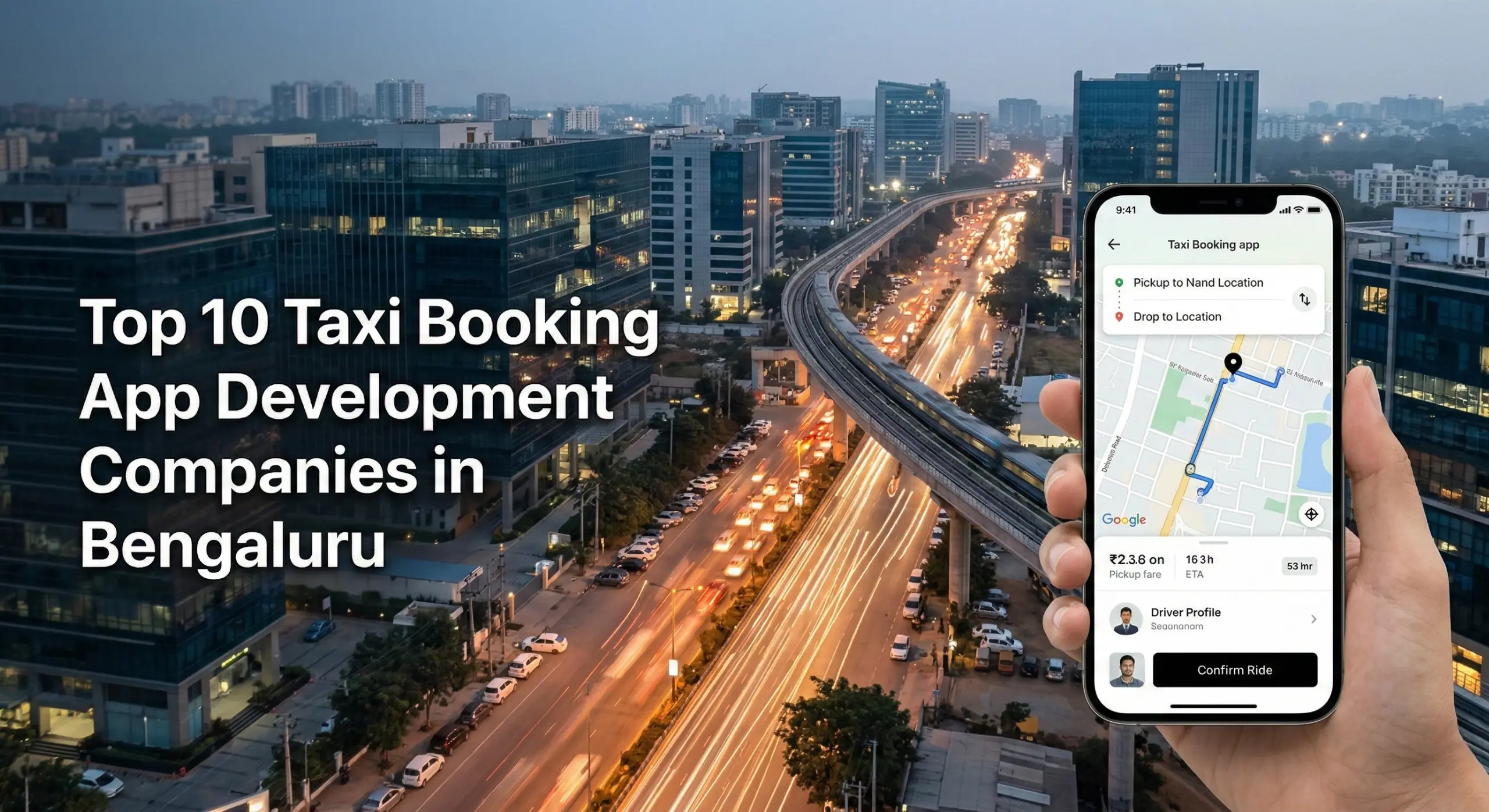 Top taxi booking app development companies in Bengaluru building ride-hailing and cab booking apps