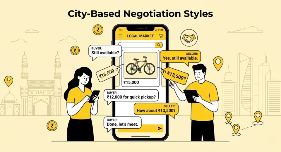 City-based negotiation styles between buyers and sellers on local classified platforms in India