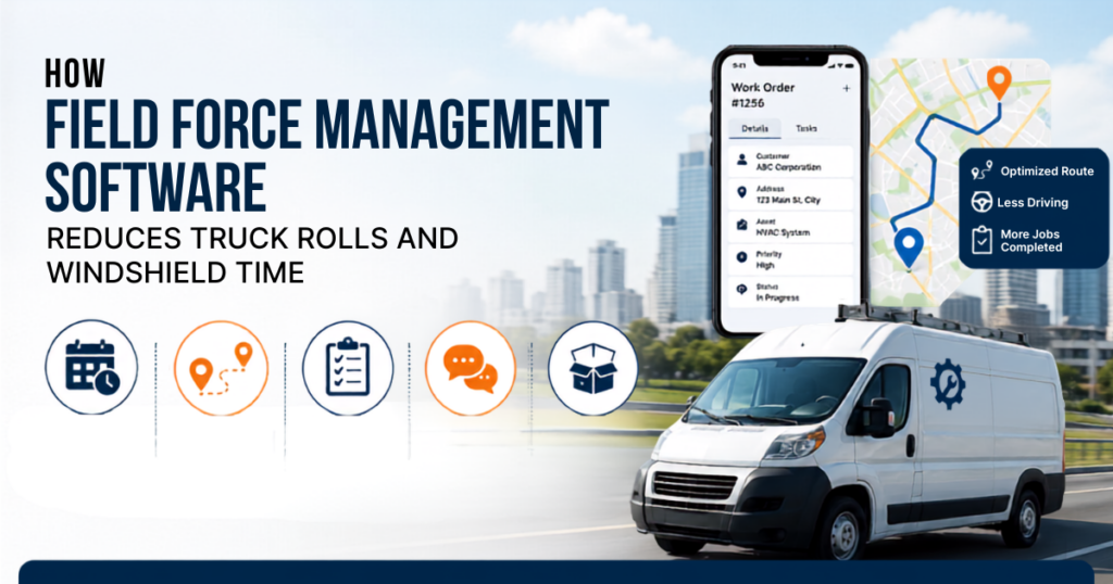 How Field Force Management Software Reduces Truck Rolls and Windshield Time